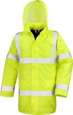Produktbild von Result Core R218X | Hi Viz Motorway Herren Arbeitsjacke | ISOEN20471:2013 - Farbe: Fluorescent Yellow - Größe: 4XL