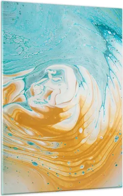 Produktbild von Bilder auf glas - Einteilig - Abstraktion verschüttet Farben - 50x70cm - Glasbilder - Wandbilder - Bilder - Wanddekoration aus Glas - Glas Bilder - Wandbild auf Glas - GPA50x70-4742