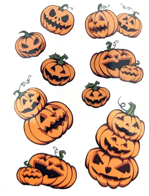 Immagine prodotto di Adesivo da parete, decorazione per Halloween, decorazione a tema orrore, zucca