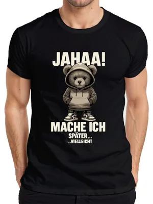 Productafbeelding van Nett, maar ik kan ook sarcastisch zijn. Grappig heren T-shirt, zwart, maat S