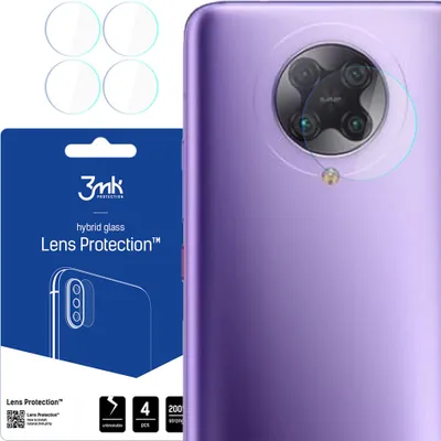 Productafbeelding van 4x beschermfolie voor de camera, 3mk, geschikt voor Xiaomi Poco F2 Pro, modelnummer KP14555