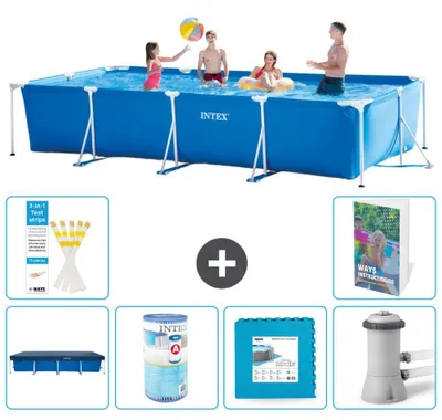 Produktbild von Rechteckiger Frame Pool - 450x220x84 cm - 7-teilig S146
