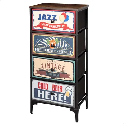 Produktbild von Max Home Vintage-retro Kommode Mehrfarbig Mehrfarbig One Size