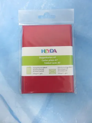 Produktbild von Heyda  Kartenset A5 mittelrot