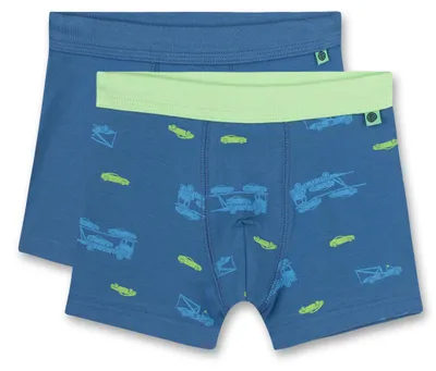 Produktbild von Sanetta 2er Pack Jungen Hipshorts Blau Building