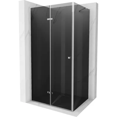 Obrázek produktu pro Mexen Lima skládací sprchový kout 80 x 70 cm, Grafitově černá, Chromovaná - 856-080-070-01-40