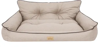 Produktbild von Hundebett Haustierbett Hundeliege Gesteppt Hundekissen Bett Sofa Hundematratze Tierbett Hundesofa Matratze - Joker Gesteppt - 132 x 106 cm [Größe: XXXL] - Beige Ökoleinen