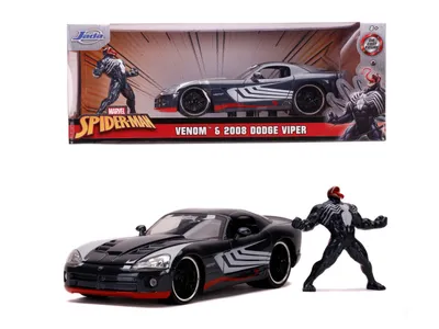 Obrázek produktu pro Jada Toys 253225015 - Marvel Spiderman Venom 2008 Dodge Viper SRT10, 1:24 - Model auta