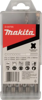 Image de Makita D-00795 Foret hélicoïdal de Foret hélicoïdal 5 pièce(s)