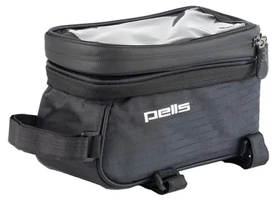Image de Sacoche de cadre PELLS Gibbo 1,8 l avec pochette pour téléphone portable 7 pouces, noir