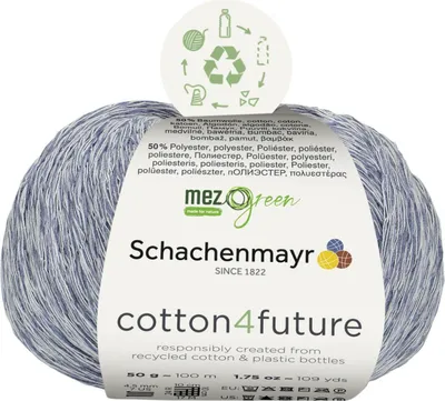 Produktbild von Schachenmayr Baumwolle4future, 50g Denim Handstrickgarne, Nadelstärke: 4,5mm