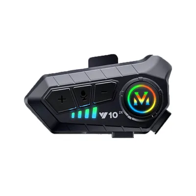 Immagine prodotto di INF Interfono Bluetooth per Casco Nero ABS con Funzione Doppia Connessione e Musica Microfono rigido