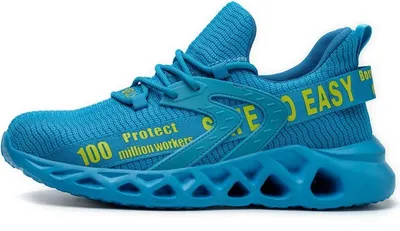 Produktbild von Sicherheitsschuhe für Herren und Damen, leichte Arbeitsschuhe, atmungsaktive Sportschuhe für Herren, rutschfeste Fitness-Sportschuhe mit Stahlkappe (36-50)
