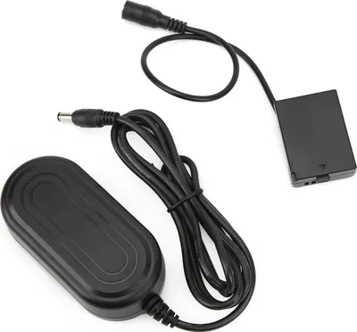 Zdjęcie produktu dla Zasilacz sieciowy, złącze DC, LPE10, w pełni zdekodowana atrapa akumulatora do aparatów Canon 1100D, 1200D, 1300D, 1500D