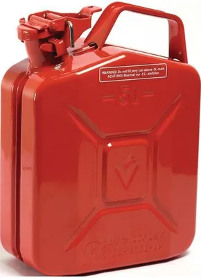 Produktbild von Kraftstoffkanister Inhalt 5 l Feuerrot RAL 3000 Stahlblech L230xB120xH310mm VALPRO
