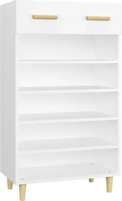 Obrázok produktu pre vidaXL Skriňa na topánky biela 60x35x105 cm Materiál drevo