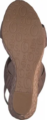 Produktbild von s.Oliver Sandalen Damen Schuhe Schnalle Keilabsatz Bast 5-28300-28, Größe:37 EU, Farbe:Rosa