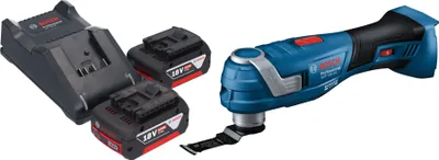 Produktbild von Bosch GOP 18V-34 Professional Akku Multi Cutter 18 V Starlock Plus + 2x Akku 5,0 Ah + Ladegerät