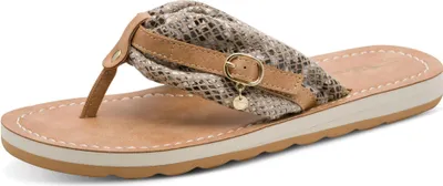 Image de Tamaris Dames Séparateur d'orteils Des sandales Zehentrenner 1-27149-46 beige