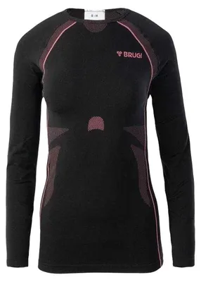 Produktbild von Brugi - "2rc3" Oberteil für Damen, Thermoaktiv PP15734 (S-M) (Schwarz/Pink)