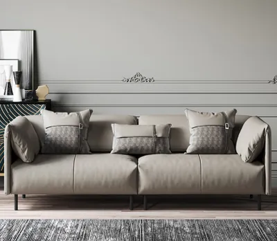 Produktbild von Design Italienische Möbel Big xxl 3 Sitzer Couch Leder Sofa Couchen Luxus