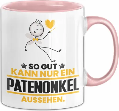Produktbild von Patenonkel Geschenk Tasse So Gut Kann Nur Ein Patenonkel Aussehen Geschenkidee Kaffee-Becher (Rosa)