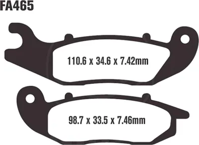 Produktbild von Bremsbeläge Vorderrad für AJP PR3 240 Enduro Pro Baujahr 2013-2015 Bremsklotz von EBC - Neu
