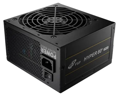 Obrázek produktu pro FSP HYPER 80+PRO650, 650 W, 220 - 240 V, 50/60 Hz, 5 A, Aktivní, 100 W