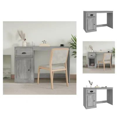 Produktbild von vidaXL Schreibtisch mit Schublade Grau Sonoma 115x50x75cm -  Schreibtische