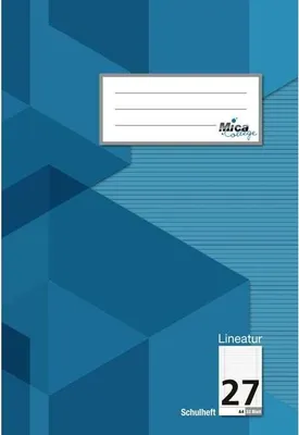 Produktbild von Doppelheft A4 - Lineatur 27 - liniert mit Doppelrand - 32 Blatt