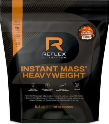 Produktbild von Reflex Nutrition Instant Mass Heavyweight (5.4kg) Salted Caramel - Gewichtszunahme - Mit Kreatin