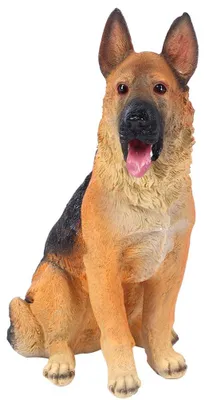 Hunde-Figur aus Harz, Garten-Deko, 15 x 29 cm, Handwerk
