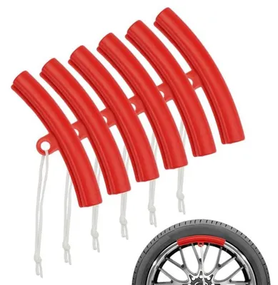 Productafbeelding van 6 stuks velgenbescherming, velgenbescherming met kabel
