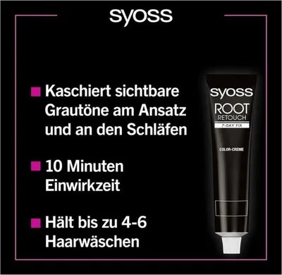 Produktbild von Schwarzkopf Ansatz Retoucher 60 ml, Haar Color:Schwarz, Haar ( 60 ml ):(1 x 60 ml )