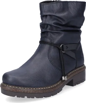 Produktbild von Rieker Glumia Damenschuhe Stiefel Reißverschluss Blau Freizeit, Schuhgröße:39 EU