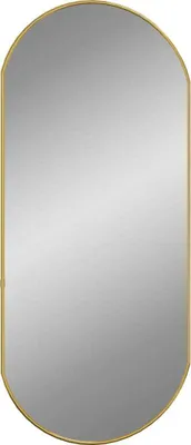 Obrázok produktu pre vidaXL Nástenné zrkadlo zlaté 80x35 cm oválne