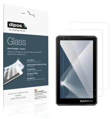 Image de 2x Protection ecrán pour Garmin zumo XT3 4.7 Zoll Verre souple Film Protecteur 9H dipos