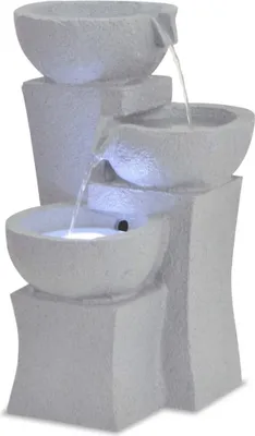 Immagine prodotto di The Living Store Fontana da interno con illuminazione a LED Poliresina