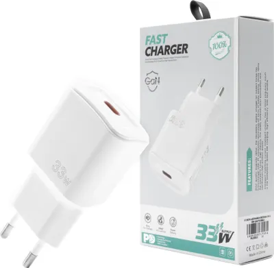 Zdjęcie produktu dla Ecobox Ładowarka Sieciowa Typ-C 33W Gan Pd Biała