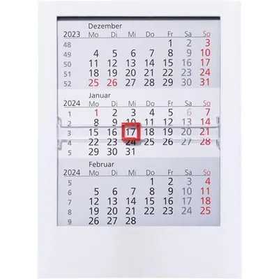 Produktbild von 3-Monatstischkalender 13x16cm Kalendarium 2027