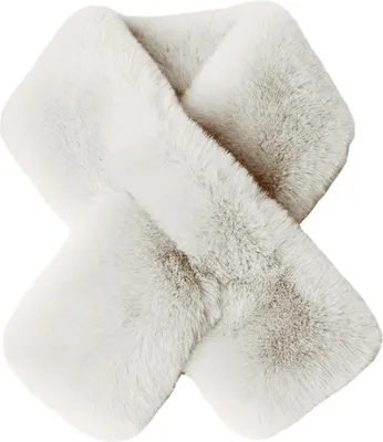Produktbild von Damen-Nackenwärmer aus Kunstpelz, Kragenschal, warme Schals, Wickelschals, Halstücher