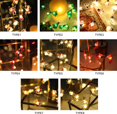 Image de 2 Mètres 20 LEDs Lumière en forme d'arbre de Noël Luminosité constante et mode d'éclairage flash IP42 Résistance à l'eau 3 * piles AA pour Noël Xmas Party Home Decoration Present Gift
