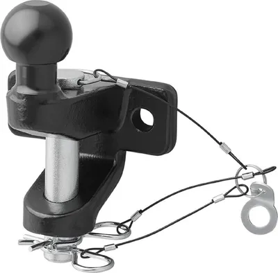 Produktbild von Kugelkopf 3,5t Anhängerkupplung E11 Zugmaul Quad schwarz Kombikupplung Anhänger