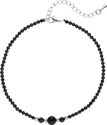 Produktbild von Fußkettchen Fußkette Spinell mit Hämatin 27 cm