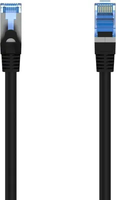 Image de Hama 00300008 Netzwerkkabel Schwarz 5 m Cat6a S/FTP (S-STP) (00300008)