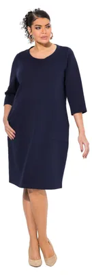 Immagine prodotto di Ulla Popken: abbigliamento donna, taglie forti, maglia in felpa, modello vestito, scollo rotondo