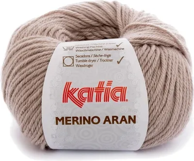 Image de Katia Merino Aran 9 Medium Beige Laine à tricoter