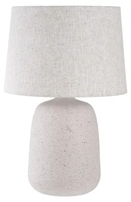 Immagine prodotto di Lampada da tavolo Croft in fiberclay sabbia con paralume in lino