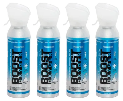 Produktbild von Zusätzlicher Sauerstoff in Dose Boost Oxygen Pfefferminze, mittel, 4x5L
