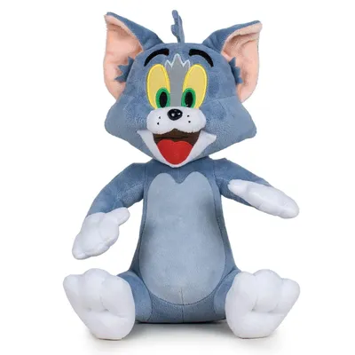 Produktbild von Tom Kuscheltier 20 cm – Tom & Jerry – Offizielles Lizenzprodukt, Cartoon Figur, Plüschtier, Geschenk, Sammler